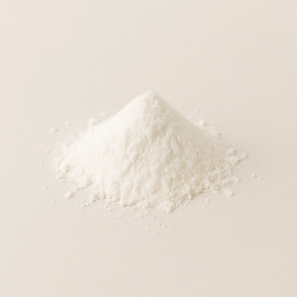 Calcium powder on light background